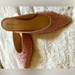 Kate Spade Pink Studded Flats